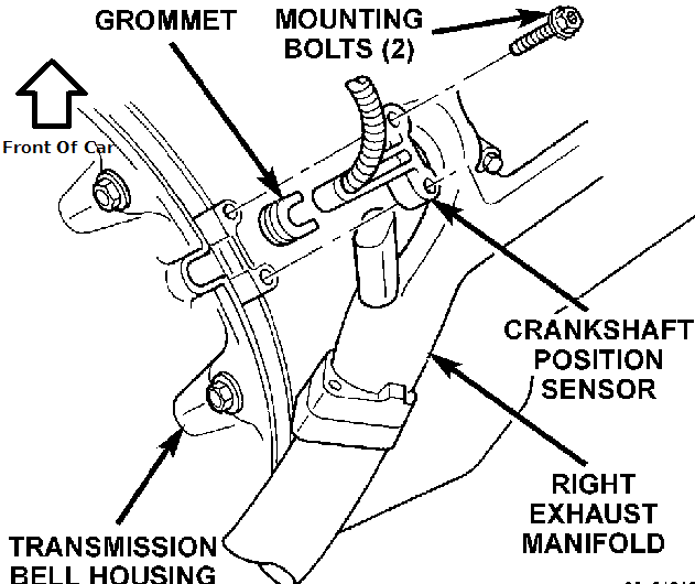 Dodge 2.4L crank position sensor